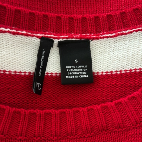 Rudolph Christmas Sweater Size Small Jingle Bells, Pom Pom Hat, & Sequin Glasses - Picture 3 of 3